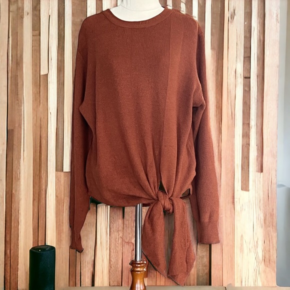 City Chic Sweaters - City Chic Royal Jumper Copper Long Sleeves Button Detail Brand New Plus Size M